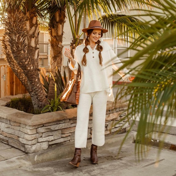 Selina Lounge Set in *Cream* (other colors available) - Picture 1 of 6